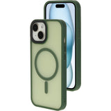 Mobiparts Hardcover Apple iPhone 15 Satin Green (Magsafe Compatible)