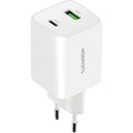 Mobiparts GaN Wall Charger USB-C/USB-A PD 3.0/QC 45W White