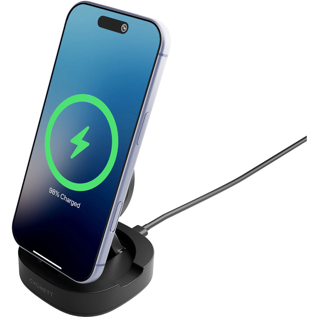 Cygnett Chargebase Qi2.0 Single Wireless Charger - Black
