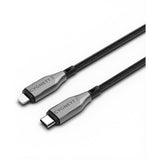 Cygnett Armoured Braided Lightning to USB-C Cable 1m Black