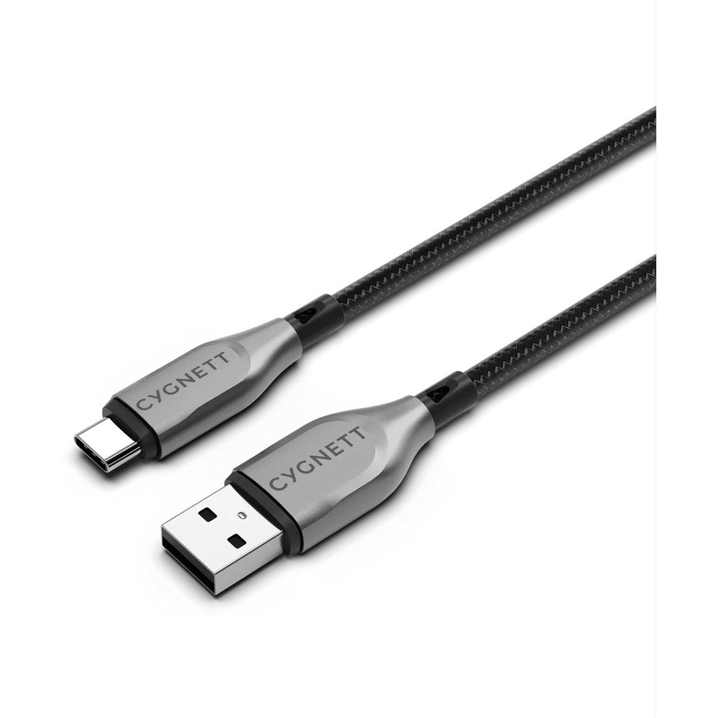 Cygnett Armoured Braided USB-C to USB Cable 50cm Black