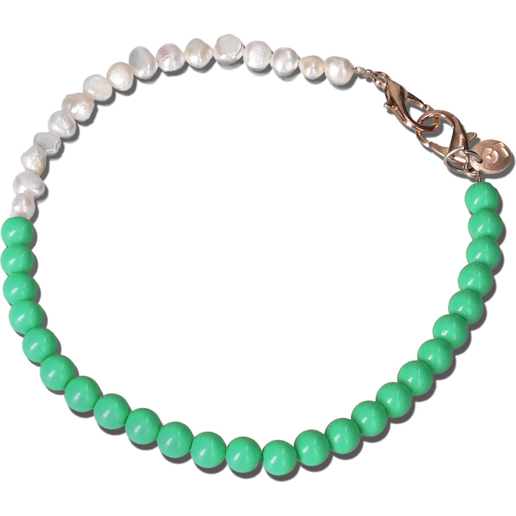 Casetastic Wrist band Beads and Pearls - Green (30cm)