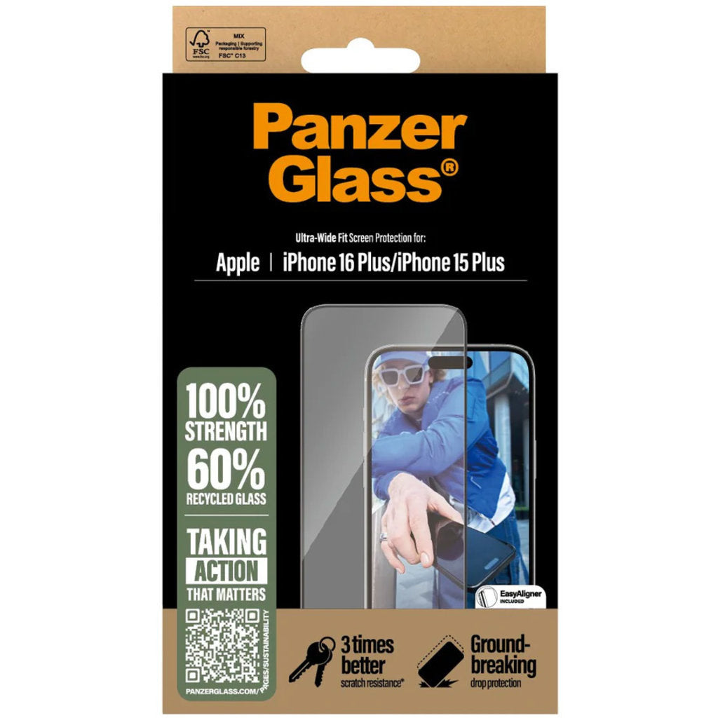 Panzerglass Apple iPhone 16 Plus/15 Plus - Ultra-Wide Fit
