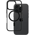 CARE by PanzerGlass Flagship Case Transparent Urban Combat w. Black Frame & MagSafe iPhone 16 Pro
