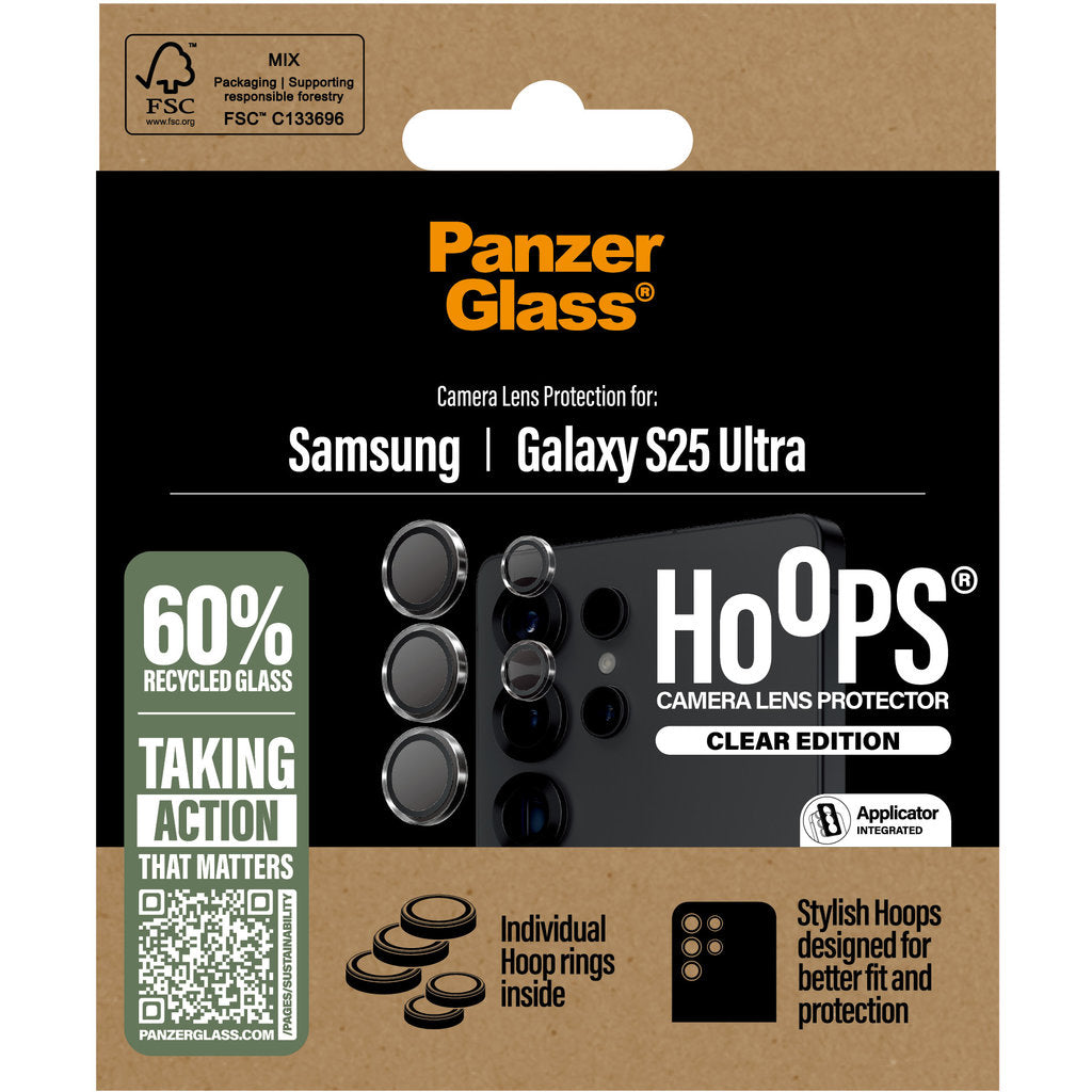PanzerGlass Hoops Rings Samsung Galaxy S25 Ultra Transparent