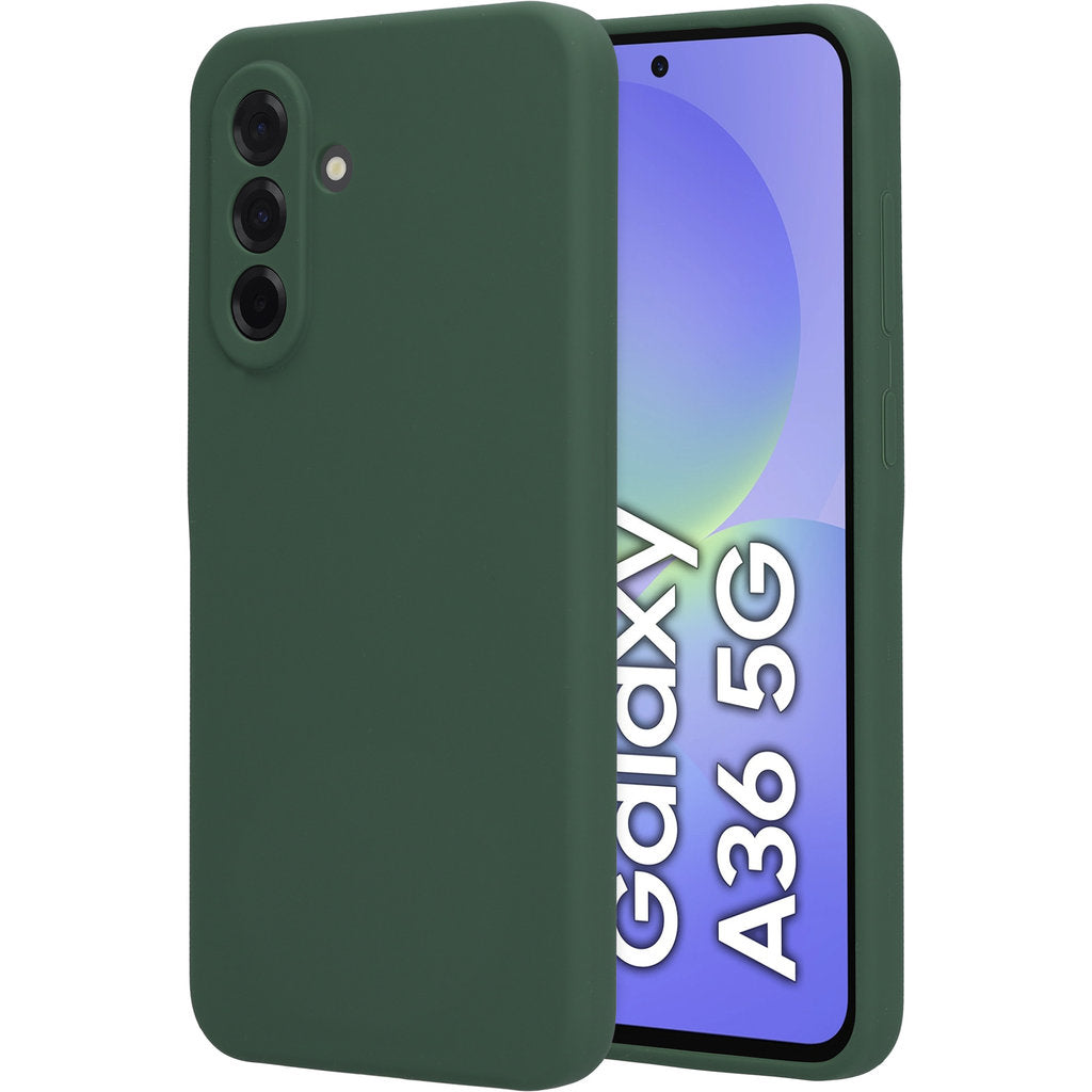 Mobiparts Silicone Cover Samsung Galaxy A36 Forest Green