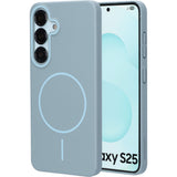 Mobiparts Slim Line Case Samsung Galaxy S25 (MagSafe Compatible) Sage Green