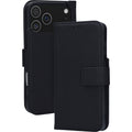 Mobiparts Leather Wallet Case Apple iPhone 18 Pro Max/17 Pro Max Black (MagSafe Compatible)