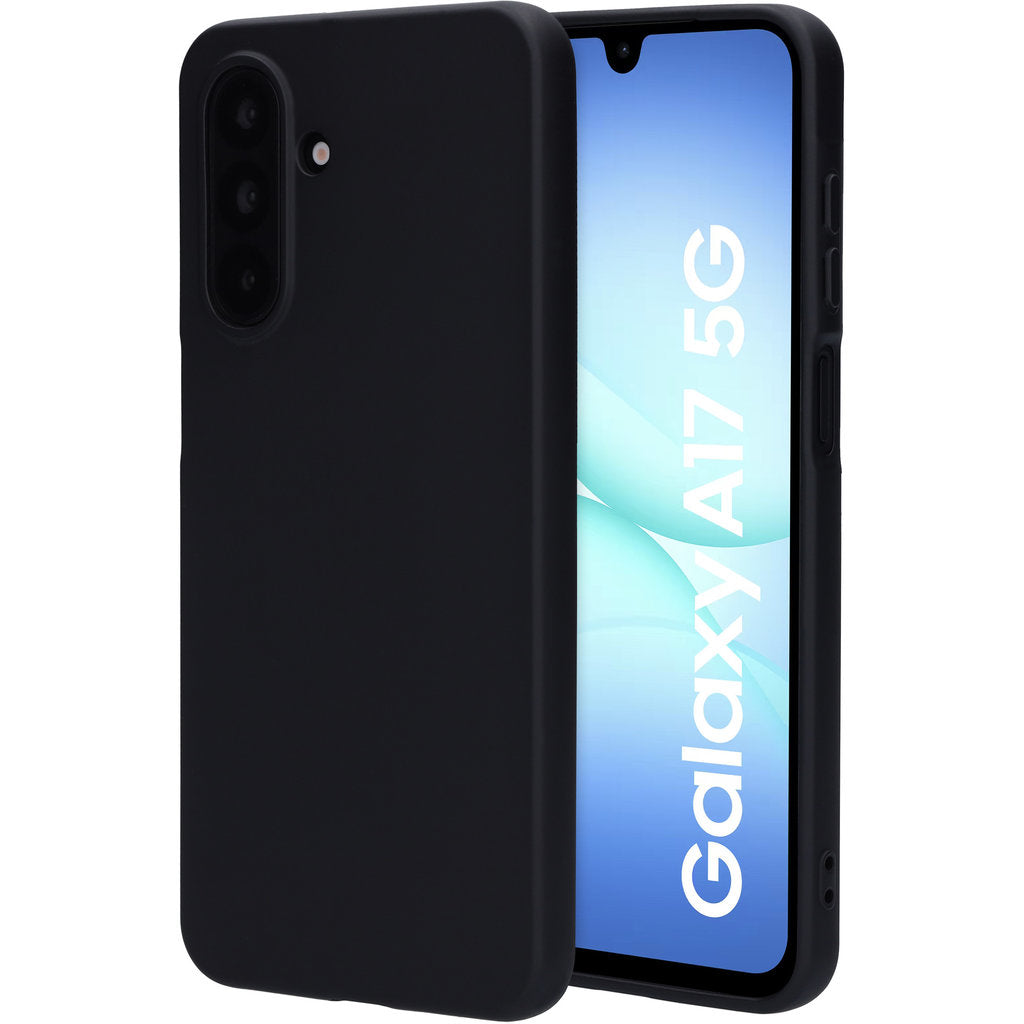 Mobiparts Silicone Cover Samsung Galaxy A18/A17 Black
