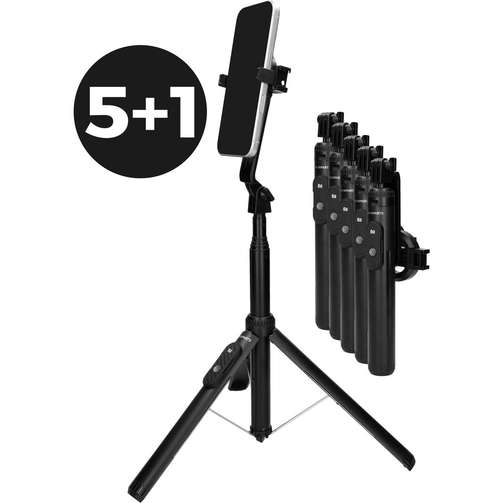 Promotion 5+1 - Mobiparts Selfie Stick with TriPod and MagSafe Black