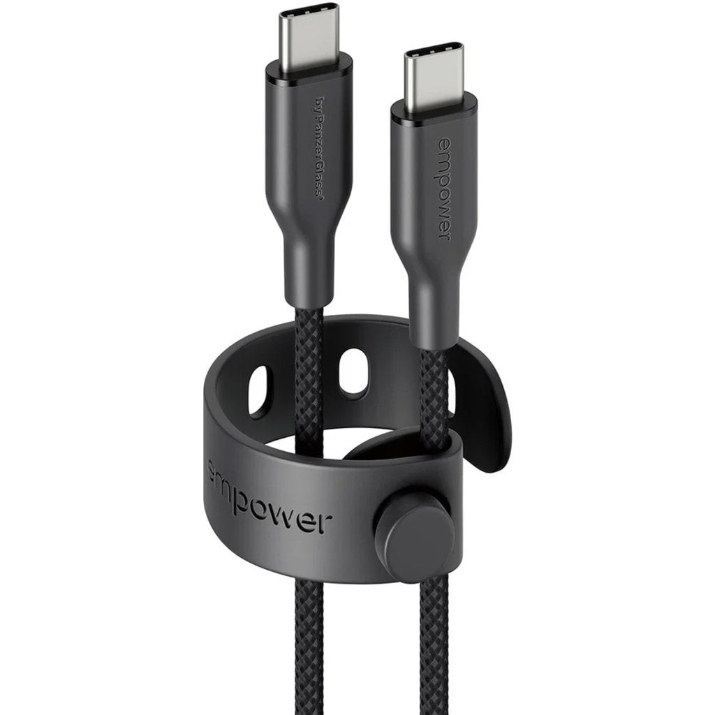 PanzerGlas 60W USB-C to USB-C Cable USB 2.0 2M Space Black
