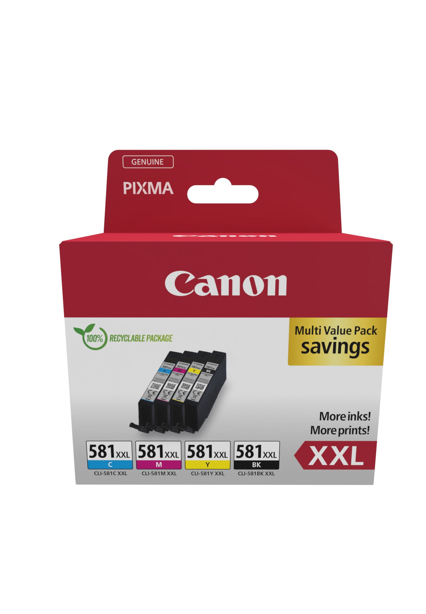 Canon (T) CLI-581XXL B-C-M-Y MultiPack 46,8ml(Origineel)