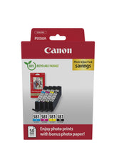 Canon (T) CLI-581 BK-C-M-Y Zwart 22,4ml (Origineel