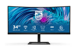 34-inch Philips 346E2CUAE-00 Curved-UWQHD-DP-HDMI-USB-C