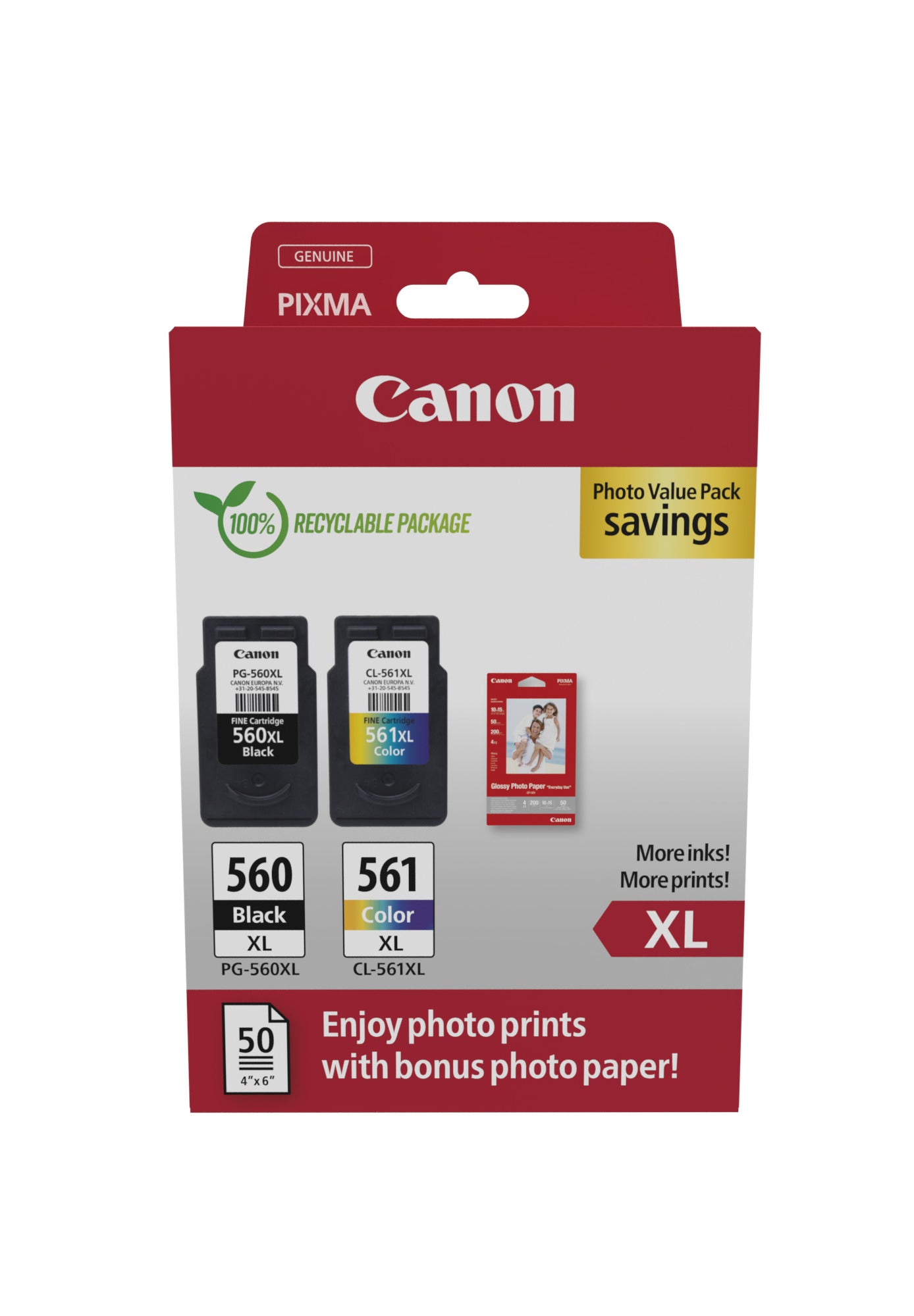 Canon (U) PG-560XL-CL-561XL ValuePack 26,5ml (Origineel)