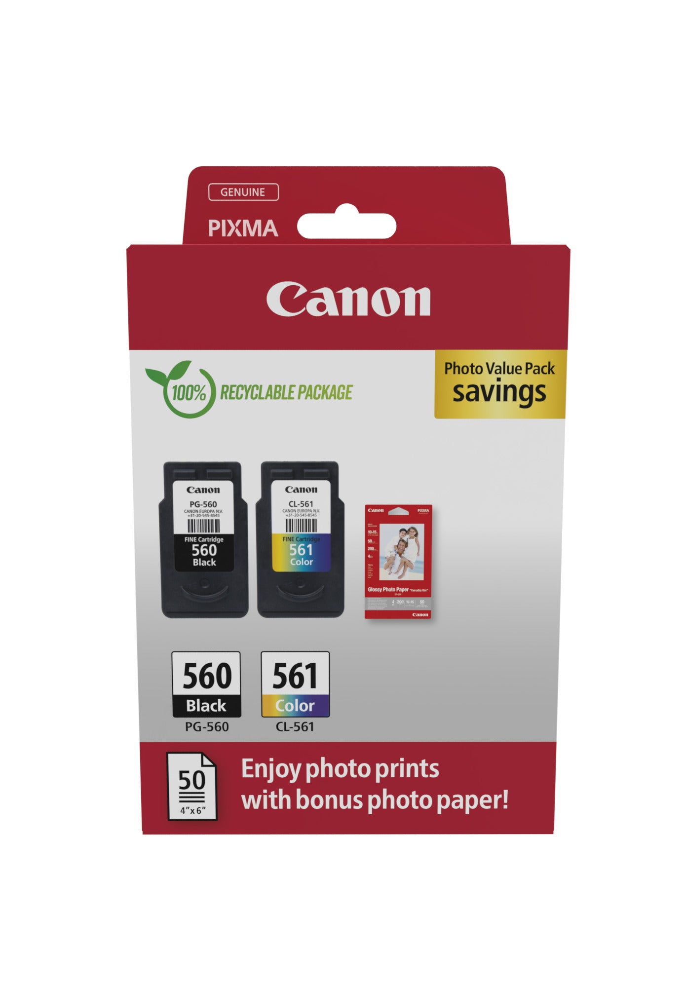 Canon (U) PG-560-CL-561 Valuepack 15,8ml (Origineel)