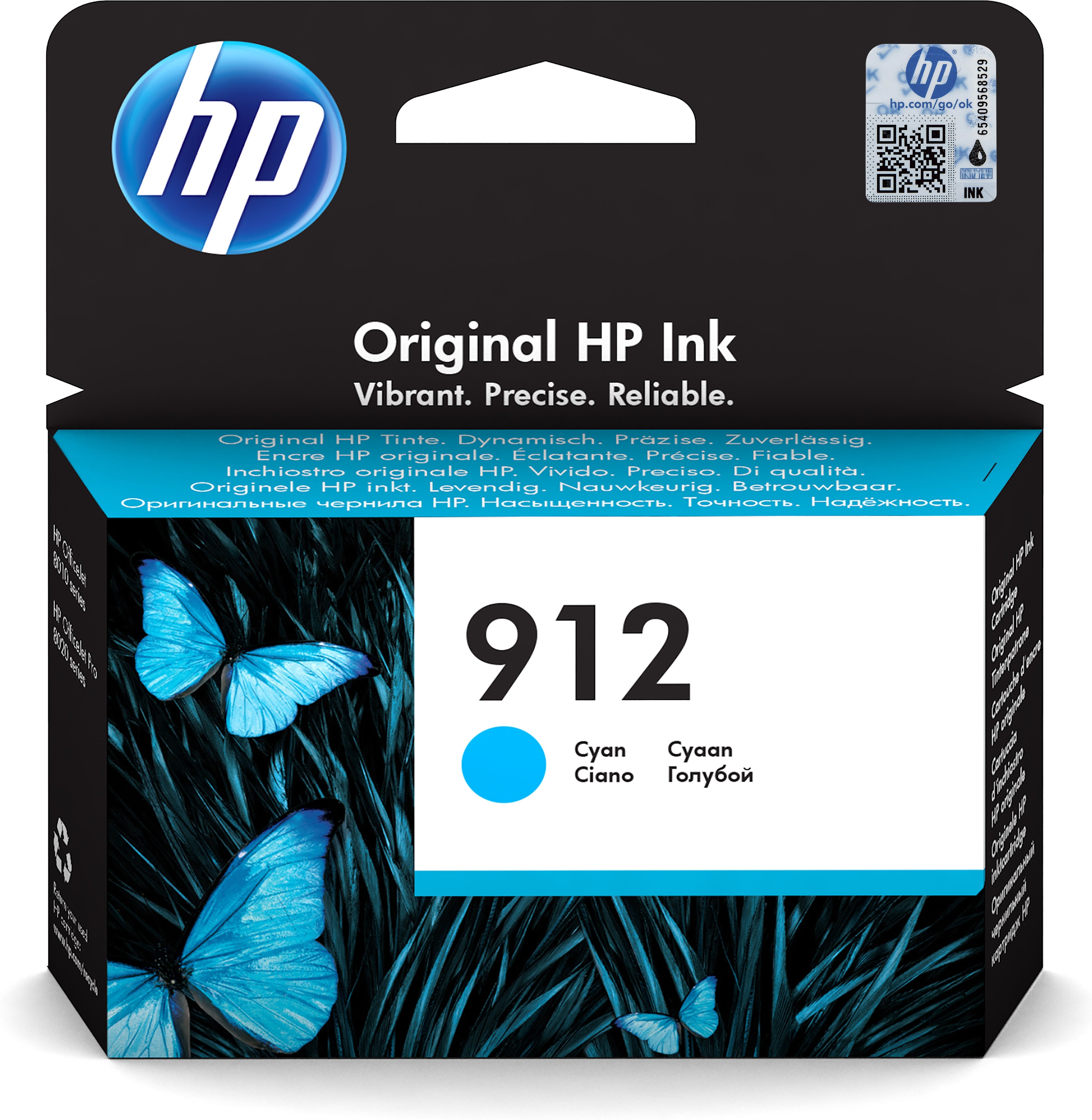 HP No.912 Cyaan 315 pagina's (Origineel)