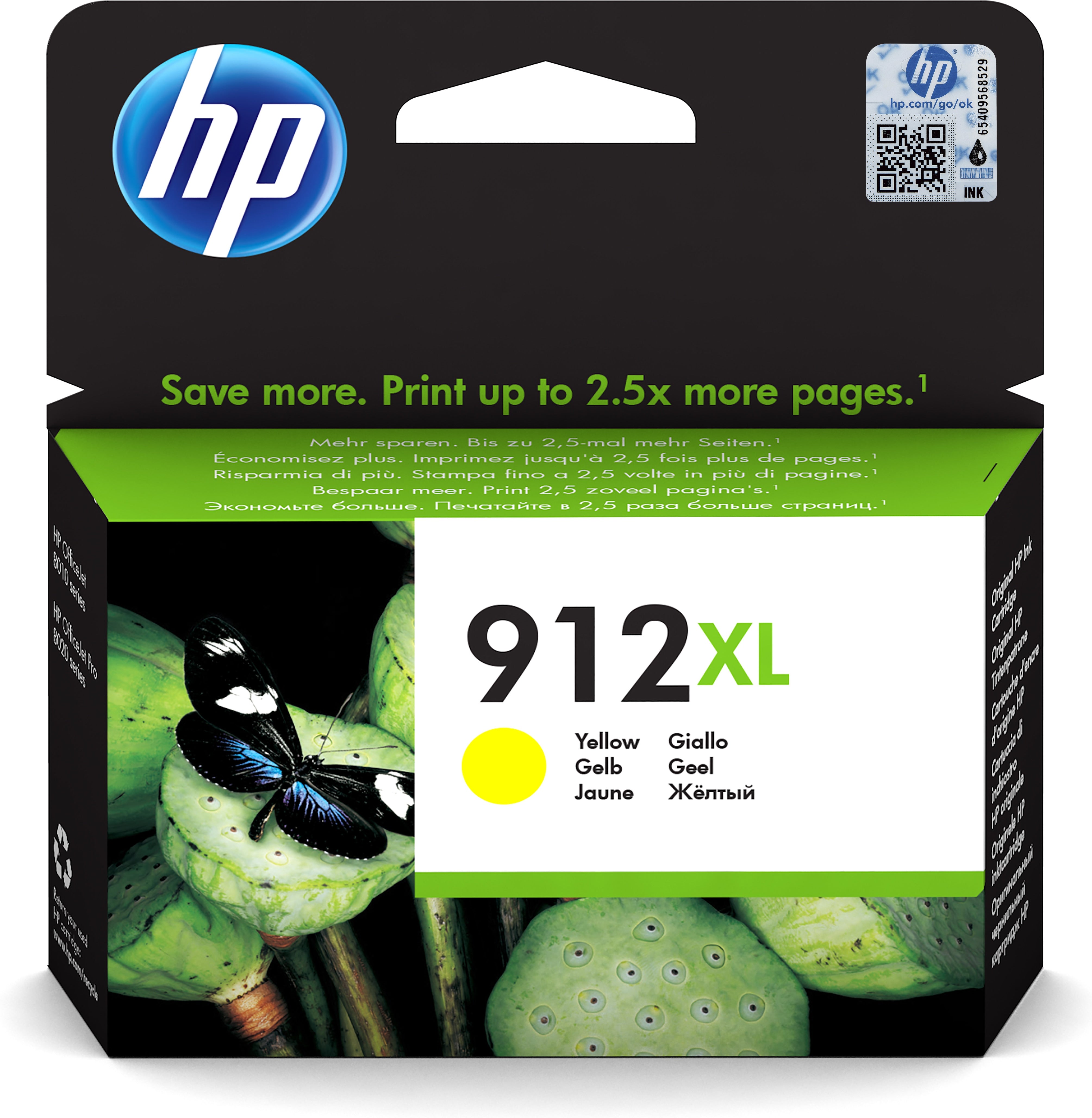 HP No.912XL Geel 825 pagina's (Origineel)
