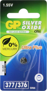GP Horlogebatterij 377 (SR626SW / SR66) Low Drain (1-pack)