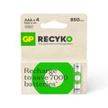 GP NiMH ReCyko+ AAA Batterijen 850mAh (4-pack)