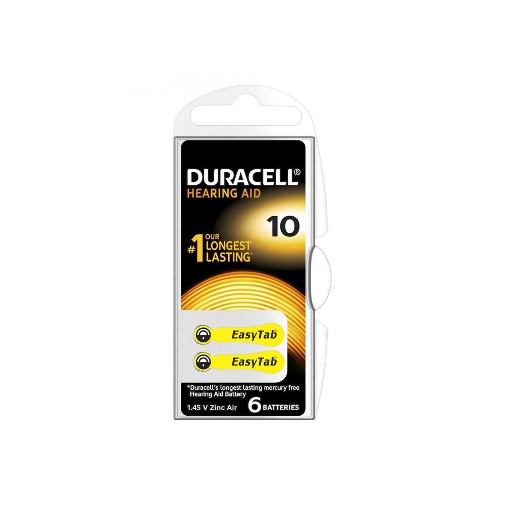 Duracell Hoorapparaat Batterij Type DA10 blister 6