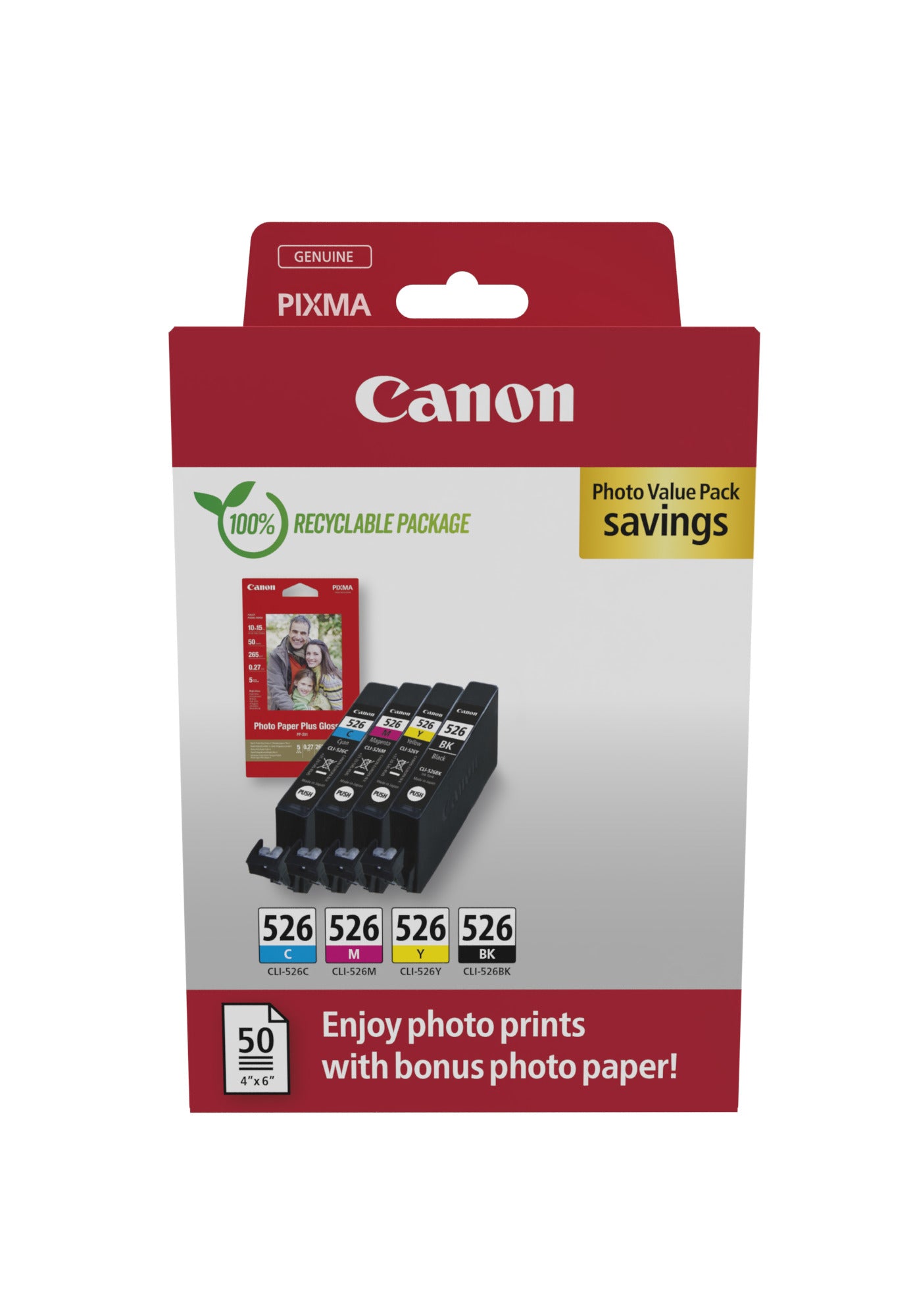 Canon (F) CLI-526 BK-C-M-Y ValuePack 36,0ml (Origineel