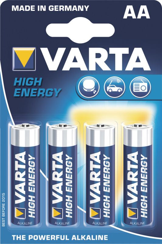 Varta High Energy batterij AAA blister 4-stuks