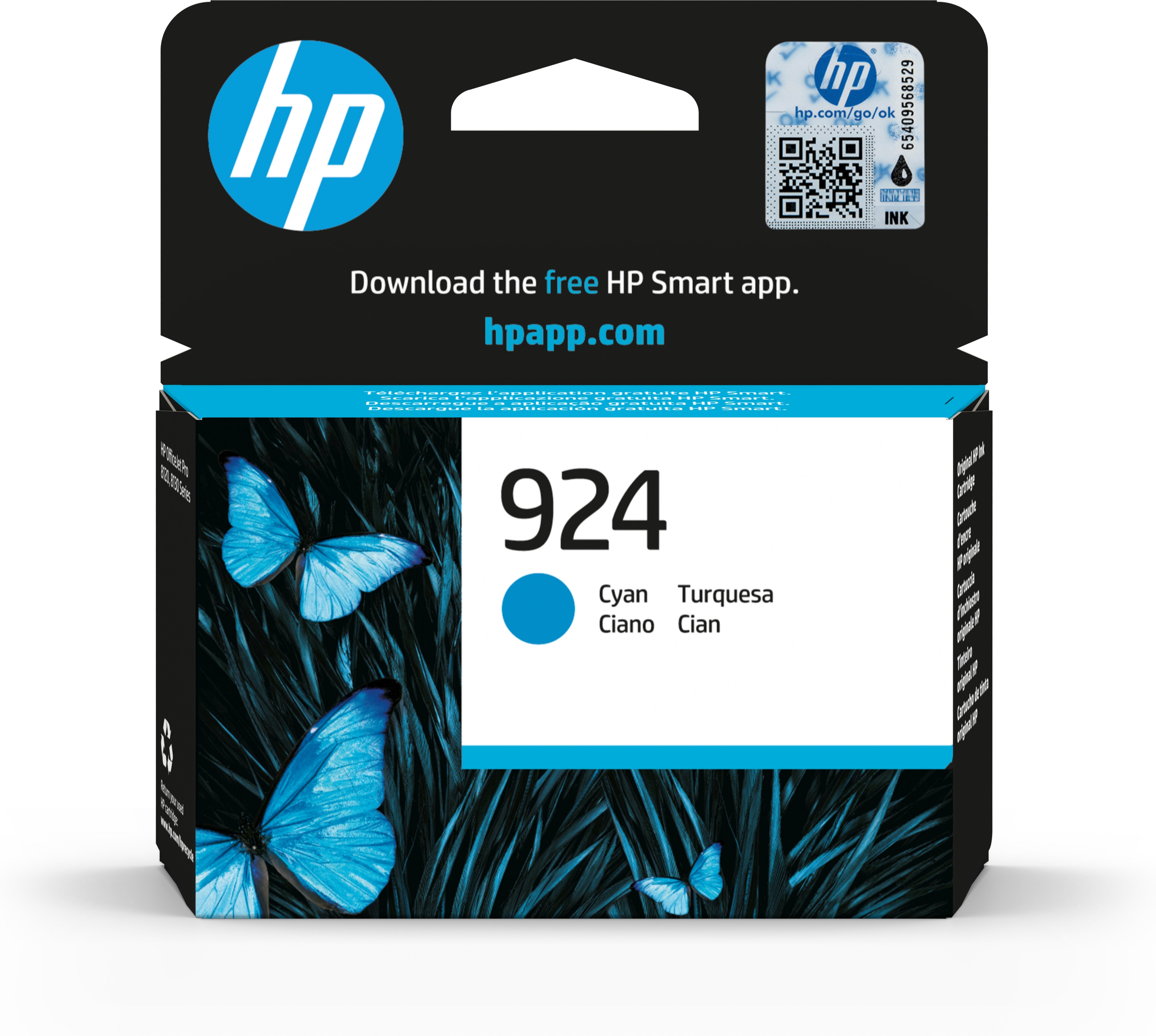 HP No.924 Cyaan 400 pagina's (Origineel)
