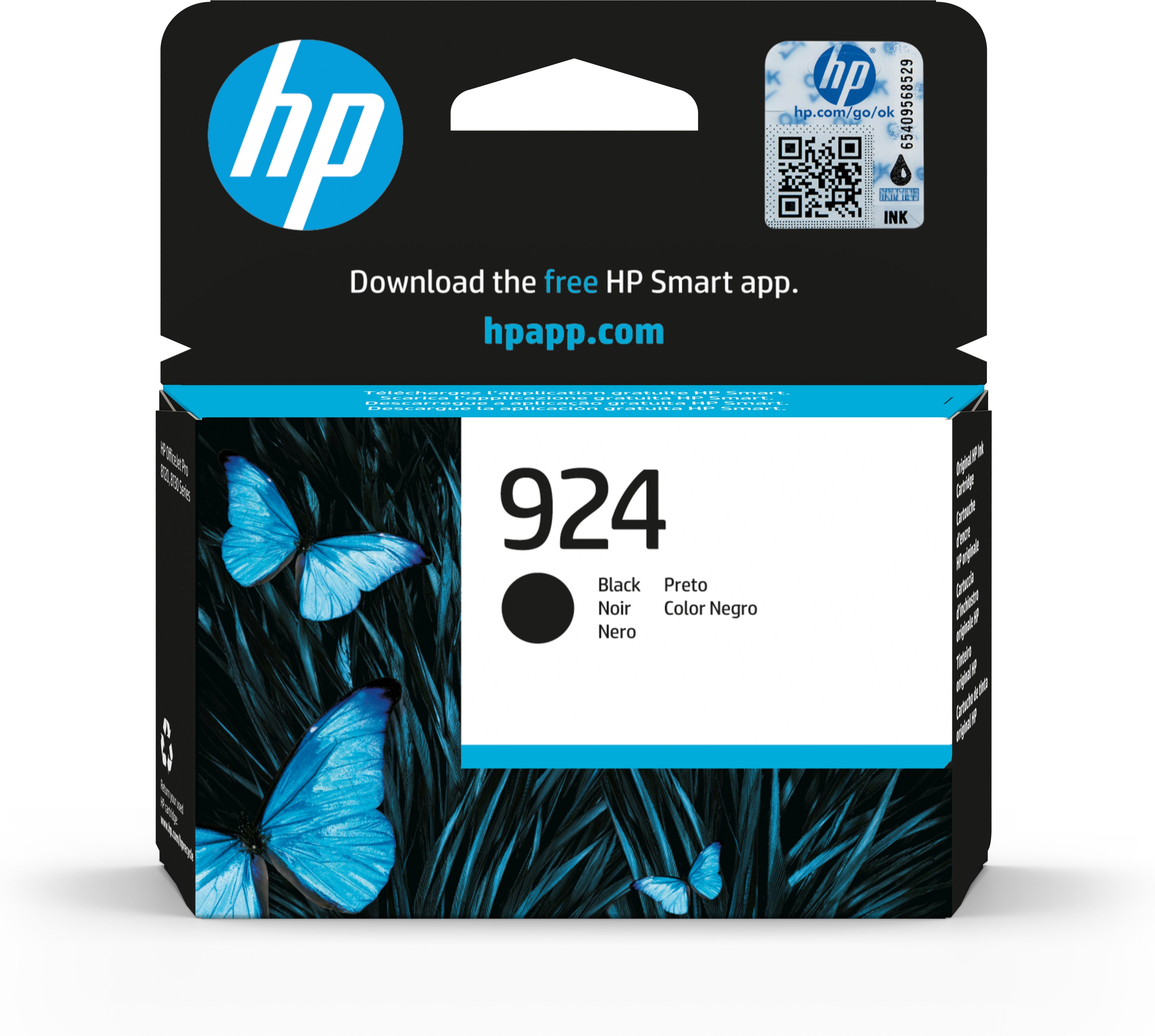 HP No.924 Zwart 500 pagina's (Origineel)