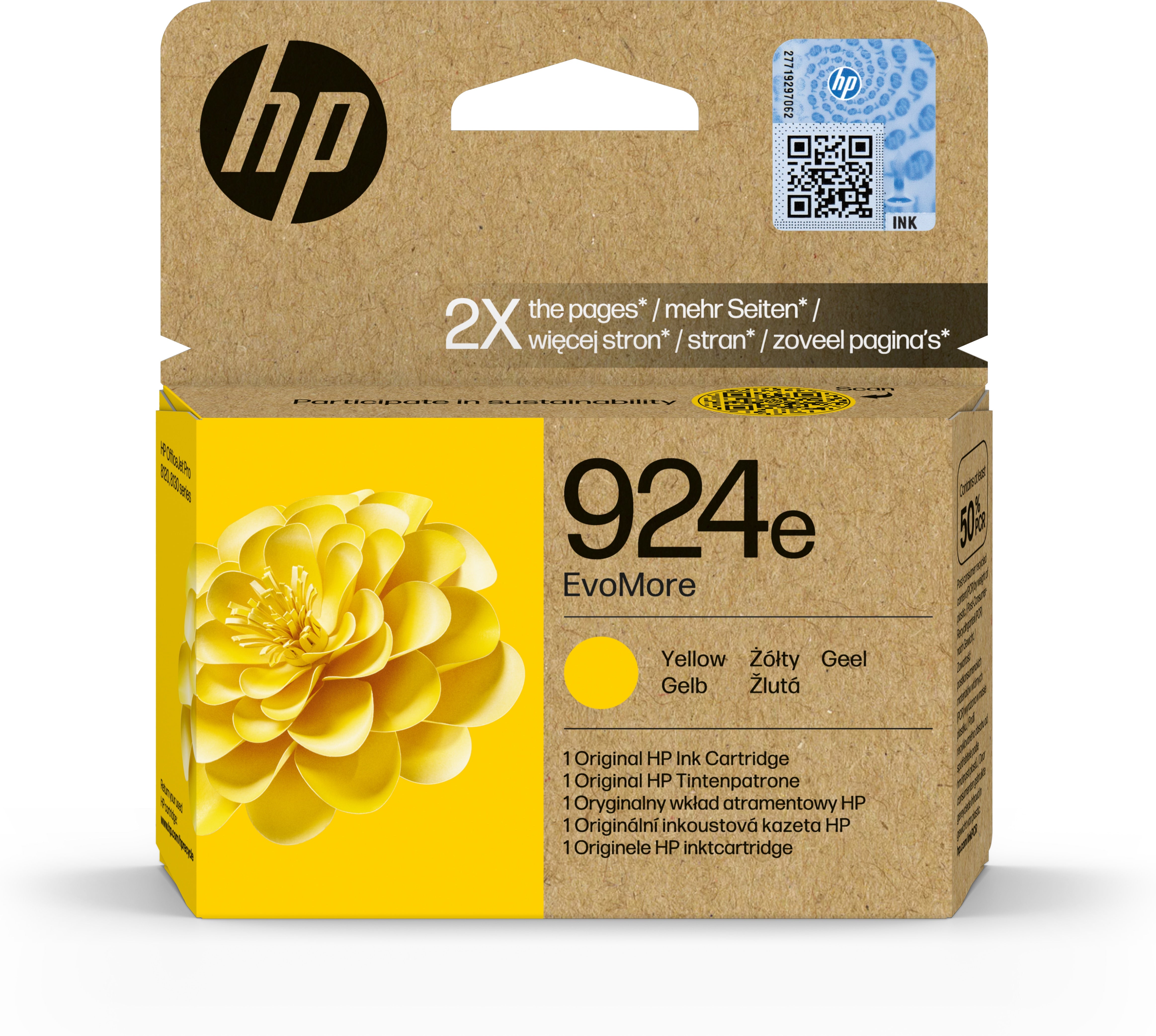 HP No.924e Geel EvoMore 800 pagina's (Origineel)