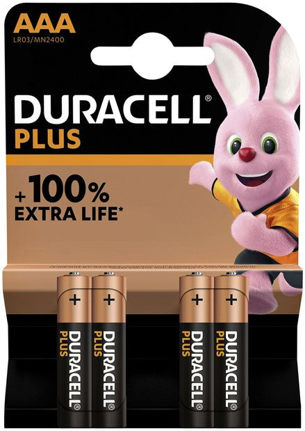 Duracell Plus Alkaline AAA (4-pack)