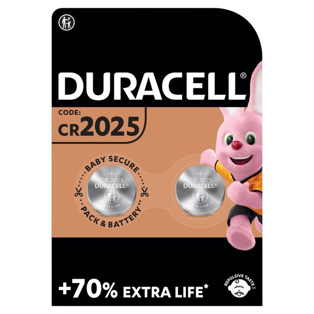 Duracell Lithium CR2025 Knoopcel (2-pack)