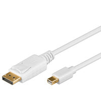 DisplayPort mini <--> Displayport 1.00m wit Goobay