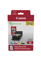 Canon (E) CLI-551XL C-M-Y-BK ValuePack 44,0ml (Origineel