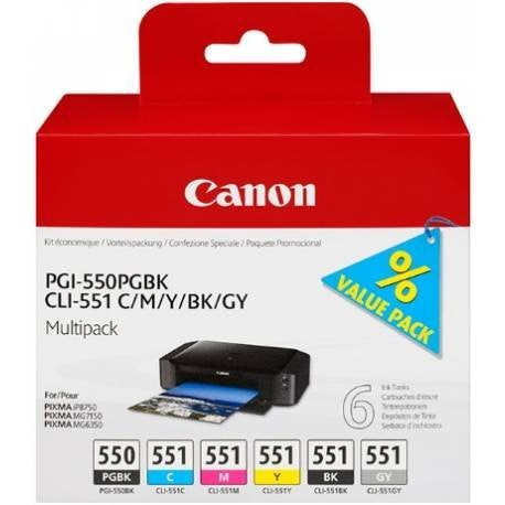 Canon (E) PGI-550-CLI-551 Multipack 50,0ml (Origi