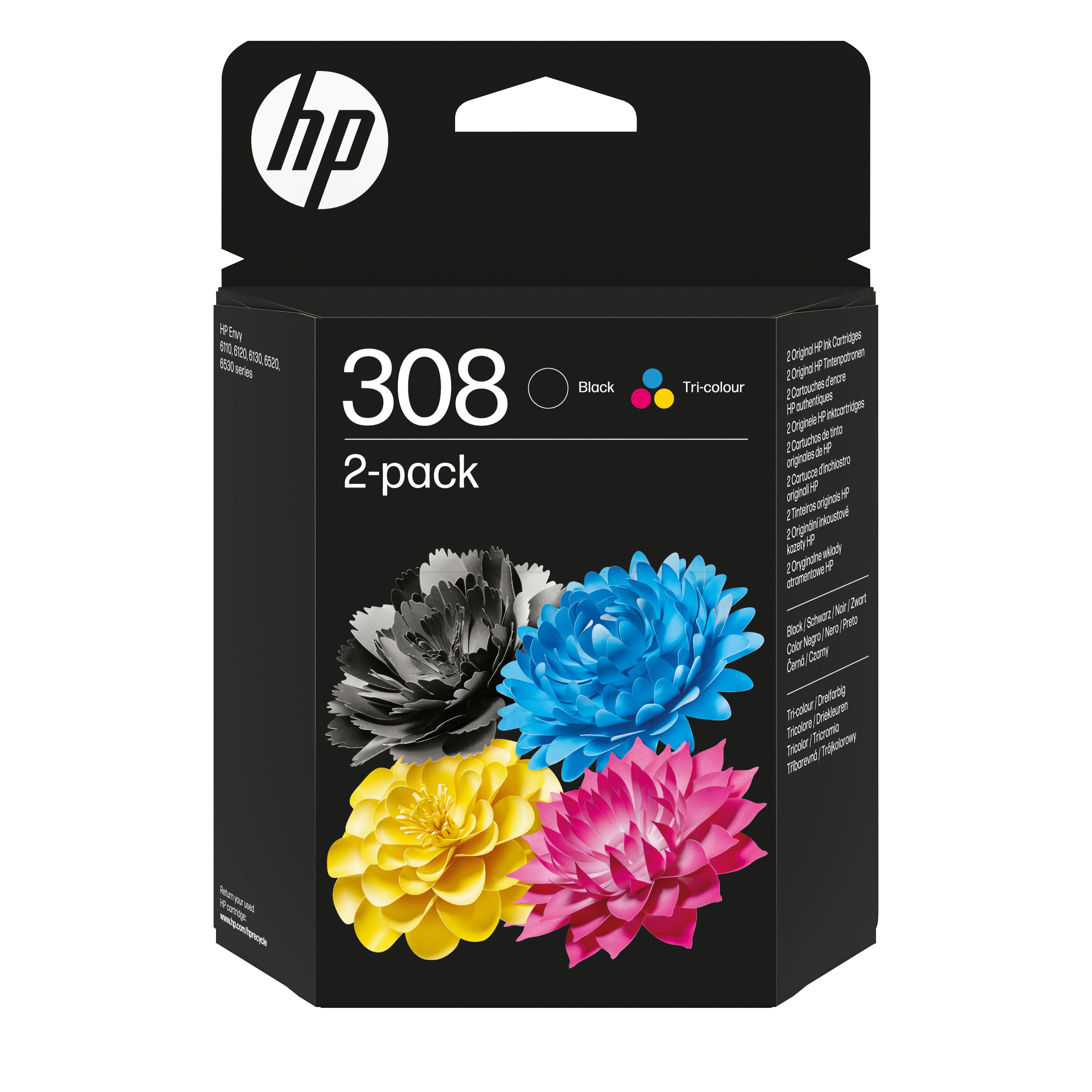 HP No.308 2-Pack 160-120 pagina's (Origineel)