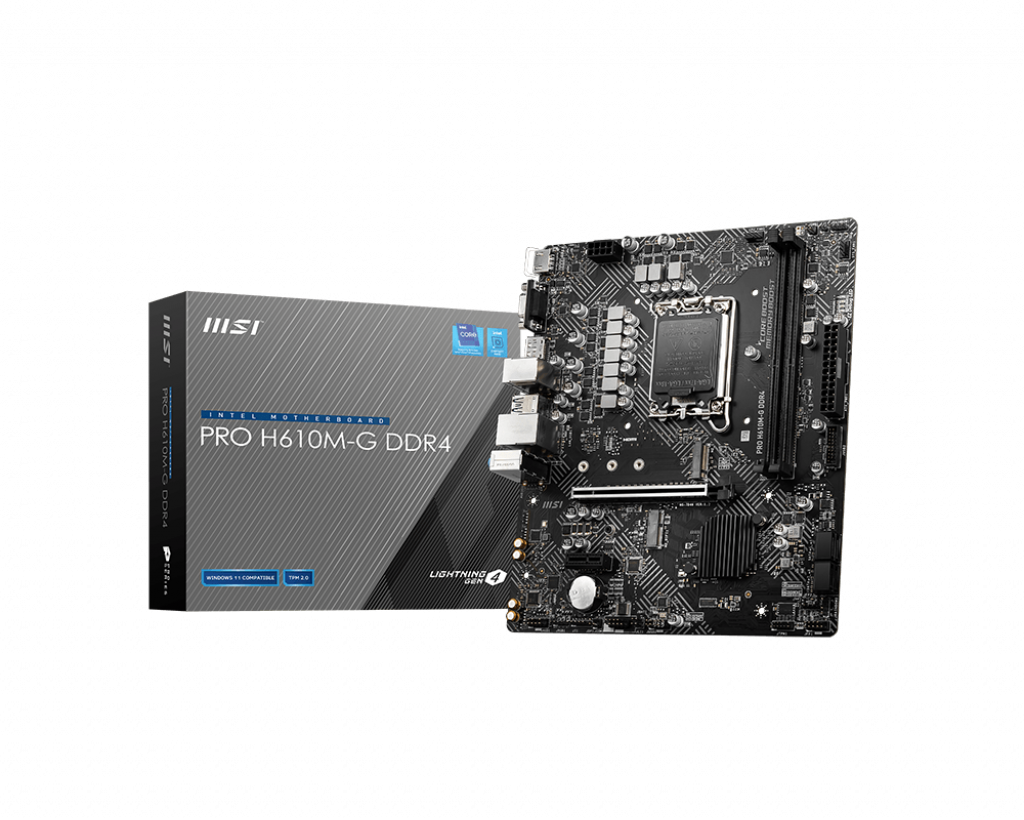 MSI 1700 H610M-G DDR4 PRO - DDR4-M.2-DP-HDMI-VGA-µATX