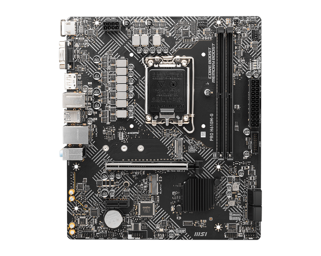 MSI 1700 H610M-G PRO - DDR5-M.2-DP-HDMI-VGA-µATX