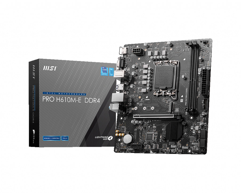 MSI 1700 H610M-E DDR4 PRO - DDR4-M.2-HDMI-VGA-µATX
