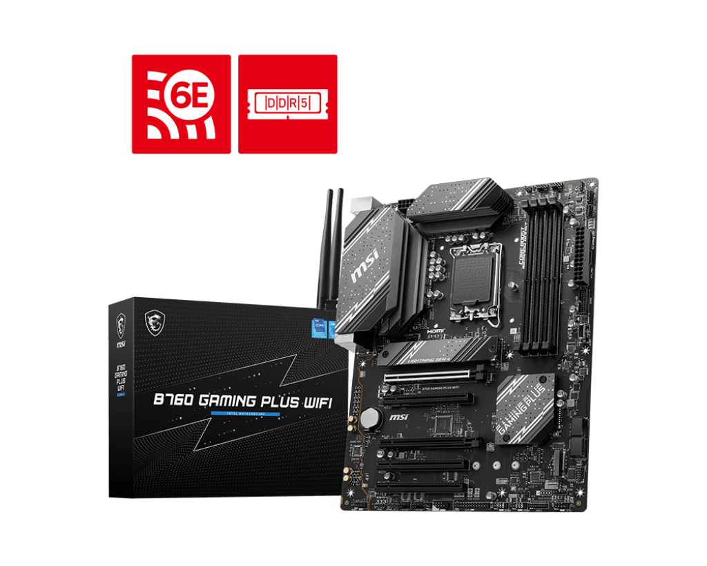 MSI 1700 B760 GAMING PLUS WIFI - DDR5-2xM.2-DP-HDMI-ATX
