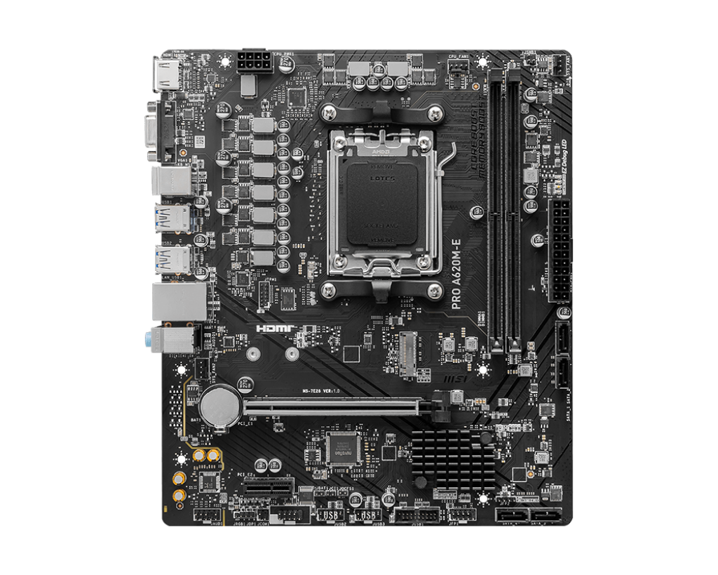 MSI AM5 A620M-E PRO - DDR5-M.2-HDMI-VGA-µATX