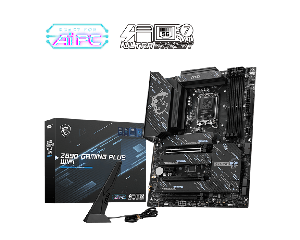 MSI 1851 Z890 GAMING PLUS WIFI - DDR5-4xM.2-DP-HDMI-USB-C