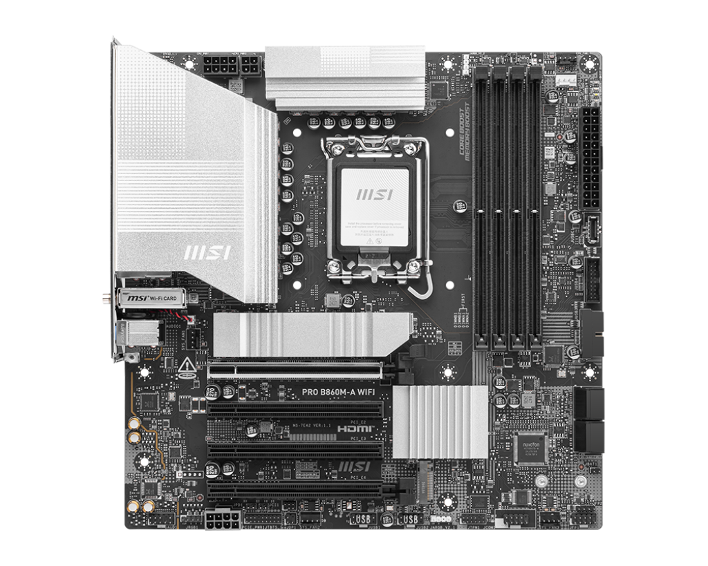 MSI 1851 B860M-A PRO WIFI - DDR5-3xM.2-DP-HDMI-USB-C-µATX