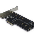 Adapter PCIe LP-->NVMe +M.2 SATA Inter-Tech KT015