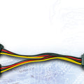 Voedingsplitter SATA --> 2x SATA 90° hoek Inter-Tech