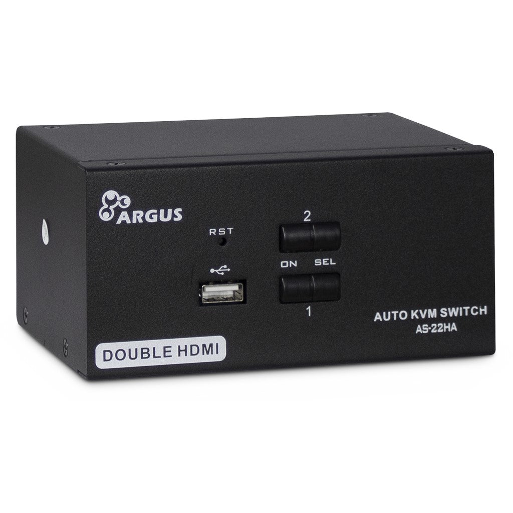 KVM Switch Argus AS-22HA 4xHDMI-2x3,5mm-2xUSB