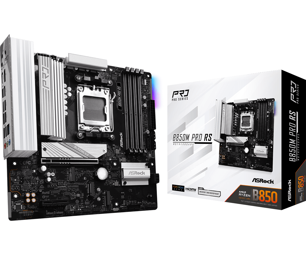 ASRock AM5 B850M Pro RS - DDR5-3xM.2-DP-HDMI-µATX