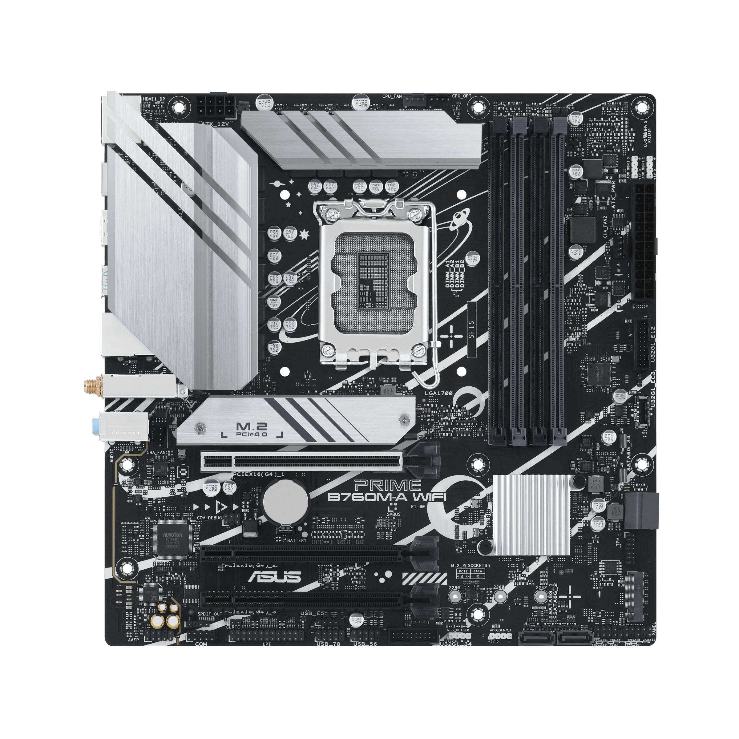 ASUS 1700 B760M-A WIFI PRIME - DDR5-2xM.2-DP-2xHDMI