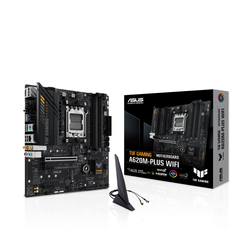 ASUS AM5 A620M-PLUS WIFI TUF GAMING - DDR5-2xM.2-2xDP