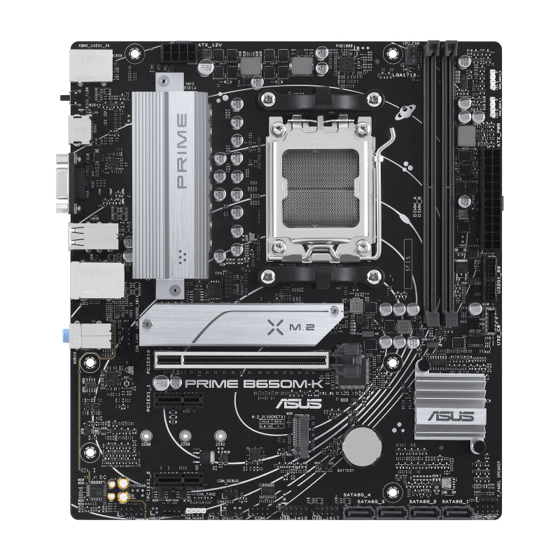 ASUS AM5 B650M-K PRIME - DDR5-2xM.2-HDMI-VGA-µATX